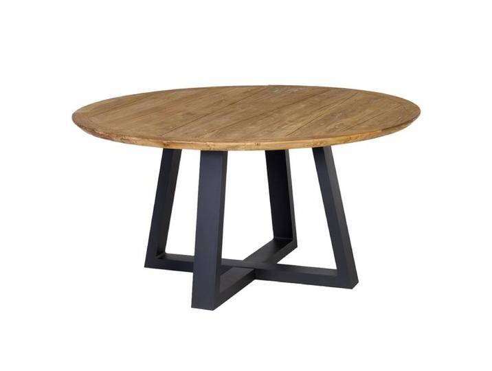 OUTLIV. Prag Gartentisch Ø150x76cm Aluminium/Teak Natur Dunkelgrau OUTLIV. Prag Gartentisch Ø150x76cm Aluminium/Teak Natur Dunkelgrau von OUTLIV