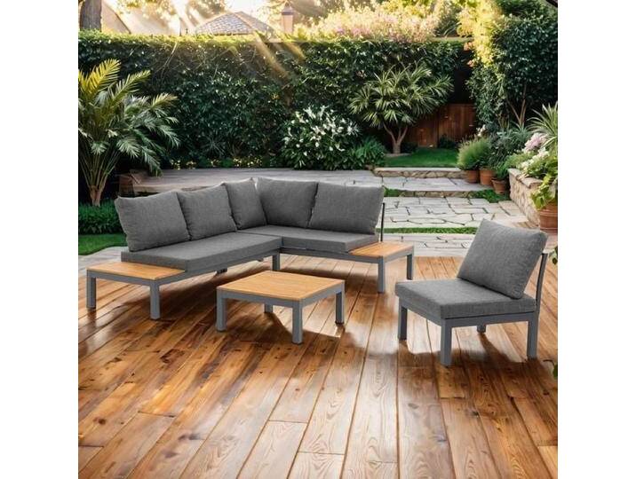 OUTLIV. Venedig Ecklounge inkl. Loungetisch Aluminium/Olefin Dunkelgrau OUTLIV. Venedig Ecklounge inkl. Loungetisch Aluminium/Olefin Dunkelgrau von OUTLIV