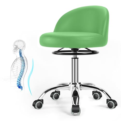 Rollhocker,Drehhocker mit Rollen,Arbeitshocker mit Rückenlehne,Schreibtischhocker Höhenverstellbar für Massage Office Home Salon Hocker Stuhl barhocker küchenhocker hocker höhenverstellbar (Grün) Rollhocker,Drehhocker mit Rollen,Arbeitshocker mit Rückenlehne,Schreibtischhocker Höhenverstellbar für Massage Office Home Salon Hocker Stuhl barhocker küchenhocker hocker höhenverstellbar (Grün) von OUTMASTER