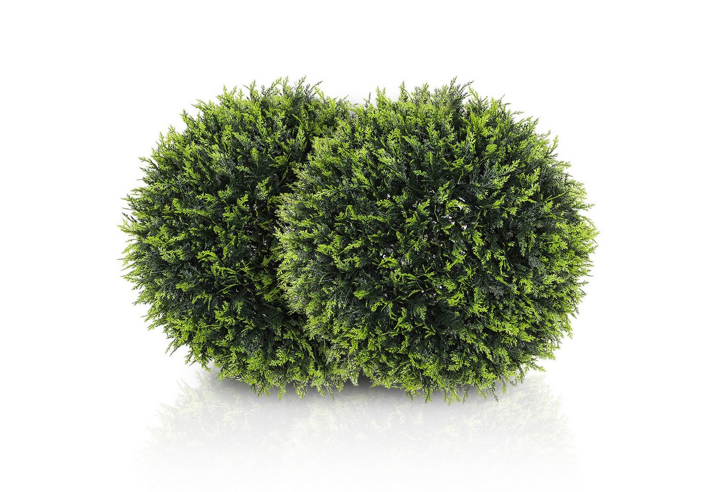 Kunstbaum 2er-Set, 45 cm Kunstpflanze in Kugelform, für Flur, Garten, OUTMAX, Höhe 45 cm, 2er-Set von OUTMAX