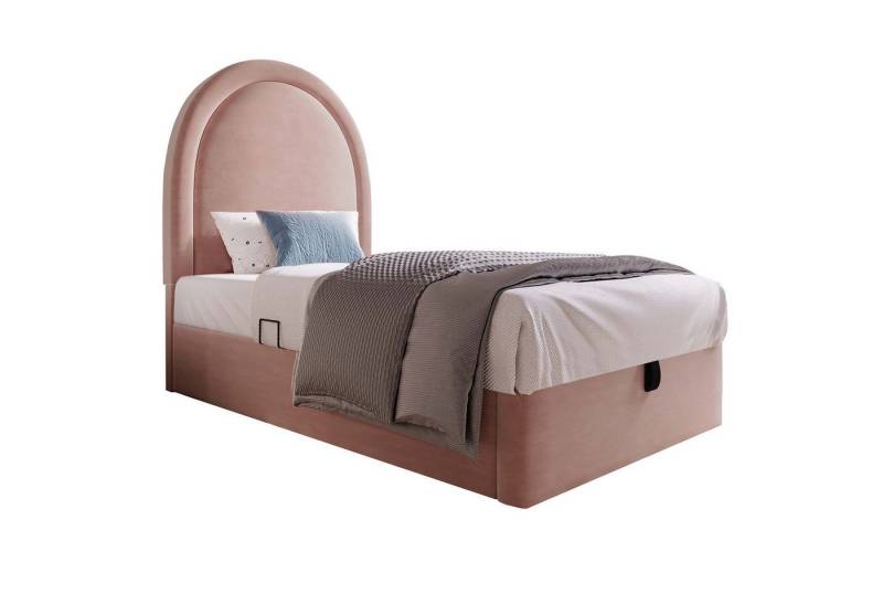 OUTMAX Bettgestell Kinderbett, 90 x 190 cm, Samt für Jungen & Mädchen (Ohne Matratze) (Set, 1-tlg), Erhältlich in 2 Größen und 2 Farben, Mit Bettkasten von OUTMAX