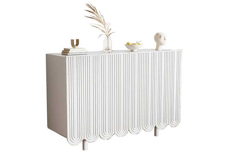 OUTMAX Sideboard Sideboard, tropfenförmiges mit geformten Türen und Pufferscharnier (Set, 1 St., Großer Stauraum, langlebiges und elegantes Aussehen), Länge 120 cm, Breite 37,5 cm, Höhe 80,8 cm von OUTMAX