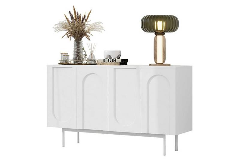 OUTMAX Sideboard Mit 4 Türen im Bogenmuster, für Wohnzimmer, Breite 140 cm (Set, 1 St., Robust und langlebig, großer Stauraum), Höhe 80 cm von OUTMAX