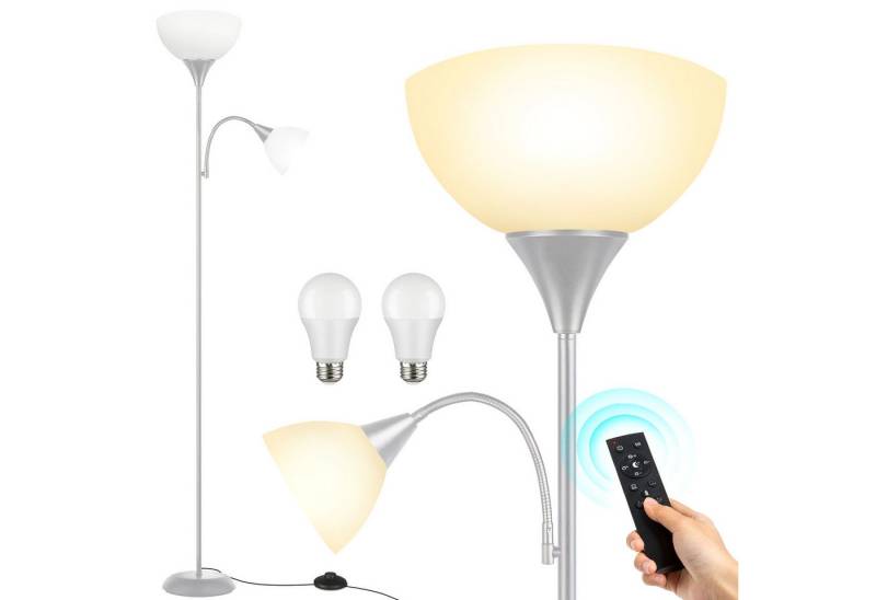 OUTON LED Stehlampe Bodenlampe mit Fernbedienung, 9W, 4 Farbtemperaturen, LED wechselbar, mit schwerem Standfuß und Acryl-Schirme OUTON LED Stehlampe Bodenlampe mit Fernbedienung, 9W, 4 Farbtemperaturen, LED wechselbar, mit schwerem Standfuß und Acryl-Schirme von OUTON