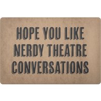 Nerdy Theater Gespräche Fußmatte, Major Geschenk, Geschenk Für Liebhaber, Studenten Drama Lehrer Broadway Geschenke von OUToftheBOXGiftShop
