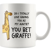 Tante Geschenke, Becher, Geschenke Für Tanten, Sie Wetten Giraffe Kaffeetasse, Weihnachtsgeschenk, Von Der Nichte Vom Neffen von OUToftheBOXGiftShop