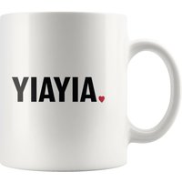 Yiayia Kaffeebecher, Geschenk Für Yiayia, Becher, Geschenk, Muttertag, Weihnachten, Geburtstag, Minimalistisch, Von Enkelkindern von OUToftheBOXGiftShop