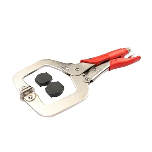 C-Klemme, 11 Zoll C Klemme Clip Verriegelungszange Holzbearbeitung Zapfen Locator Grip Schraubstock Schloss Kiefer Schwenk Pad C-Klemme, 11 Zoll C Klemme Clip Verriegelungszange Holzbearbeitung Zapfen Locator Grip Schraubstock Schloss Kiefer Schwenk Pad von OUUOYSD