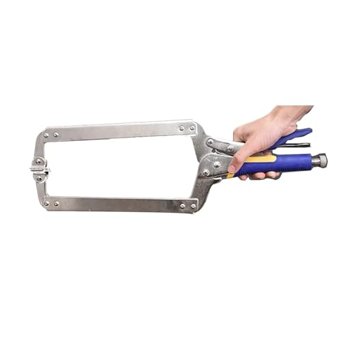 C-Klemme, 6/9/11/14/18 Zoll C-Typ Multifunktions-Stahlclip-Schraubstockgriff-Verriegelungszange Zangen Holzbearbeitungsklemmen(6 Inch) von OUUOYSD
