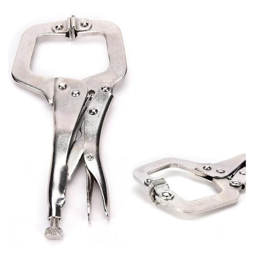 C-Klemme, 6 Zoll C-Clamp Vise Grip Verriegelungszange aus legiertem Stahl Schweißen von Metall Verriegelungszapfensucher Holz C-Klemme, 6 Zoll C-Clamp Vise Grip Verriegelungszange aus legiertem Stahl Schweißen von Metall Verriegelungszapfensucher Holz von OUUOYSD