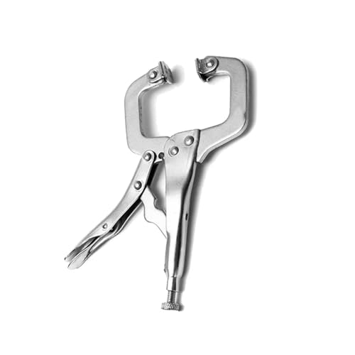 C-Klemme, 6 zoll/9 zoll C Klemme Schweiß Clip Holzarbeiten Zapfen Locator Grip Lock Kiefer Swivel Pad Holz Fix Zange Zangen arbeit(9 inch) von OUUOYSD