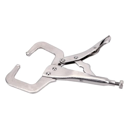 C-Klemme, Legierter Stahl Pad Holz Arbeit Hand Werkzeug Grip Schraubstock Swivel Zange Tong Zapfen Locator C Klemme(Fixed Head) von OUUOYSD