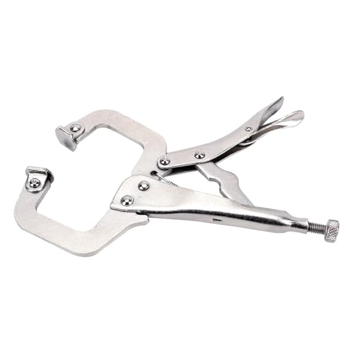 C-Klemme, Legierter Stahl Pad Holz Arbeit Hand Werkzeug Grip Schraubstock Swivel Zange Tong Zapfen Locator C Klemme(Flexible Head) von OUUOYSD