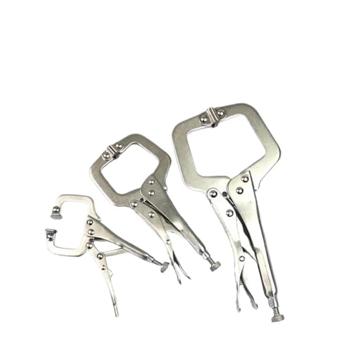 C-Klemme, Mi/ni C Klemme Schweiß Clip Holzarbeiten Fix Zange Zange Tong Zapfen Locator Pad Holz Arbeit Werkzeug(5 Inch) von OUUOYSD