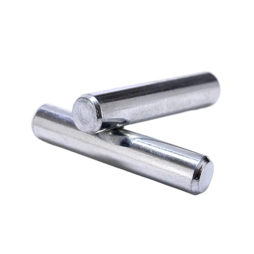OUUOYSD Passstifte aus Edelstahl, M0.8 M1 M1.5 M2 M2.5 M3 M4 M5 M6 M8 M10 Zylinderstift Zentrierdübel Parallelstifte Vollstab(30mm,M0.8 (50Pcs)) von OUUOYSD