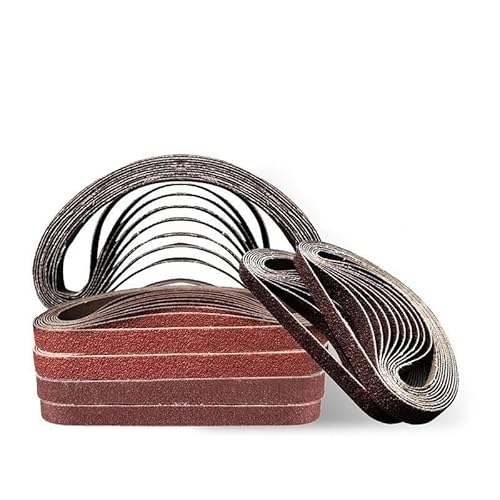 Schleifbänder, Schleifpapier, 10 Stück Schleifbänder 330 * mm 453 15 Schleifsiebband P40 - P600 for Schleifen und Polieren von Holz Weichmetall(Girt60 10pcs,533x75mm) von OUUOYSD