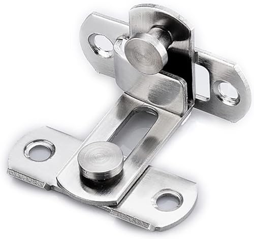 Türkette Edelstahl, 90° Schieberiegel Türriegel for Fenster, Schranktüren, Schlösser mit Hardware(Onecolor,Large) von OUUOYSD