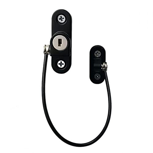 Türkette Edelstahl, Türketten Hoteltürschloss, Sicherheitstürkette Sicherheitsfenster Schiebetür Riegelbegrenzer Home(Black) von OUUOYSD