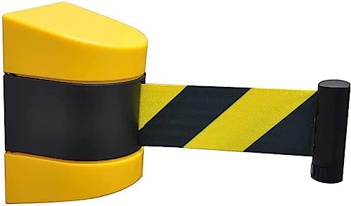 Warteschlangen-Absperrband zur Wandmontage, Barriere Feste Wandhalterung Warteschlange Seil Crowd Control for Outdoor Parkplatz Einziehbar(10M) von OUUOYSD