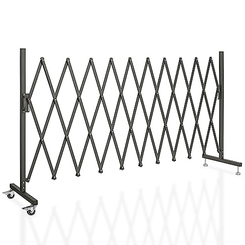 OUUTMEE absperrgitter Outdoor Zaunrollen mit maximaler Breite 330cm x Höhe 120 cm, Teleskop-Tor, Baustelle/Bahnhof/Schule/Garage, Zauntor (leicht, kompakt) Braun von OUUTMEE