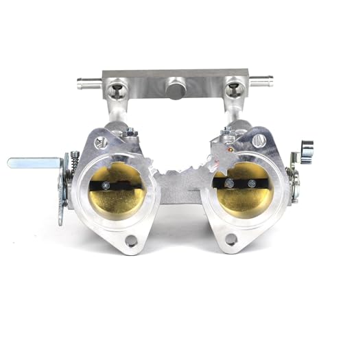 Drosselklappe Drosselklappenstutzen 40/42/45/48/50 DCOE Twin 40mm 42mm 45mm DCOE Drosselklappen Körper Für Weber Für EMPI Für FAJS/Dellorto/Solex DCOE/DHLA Carb(42MM DCOE) von OUVECR
