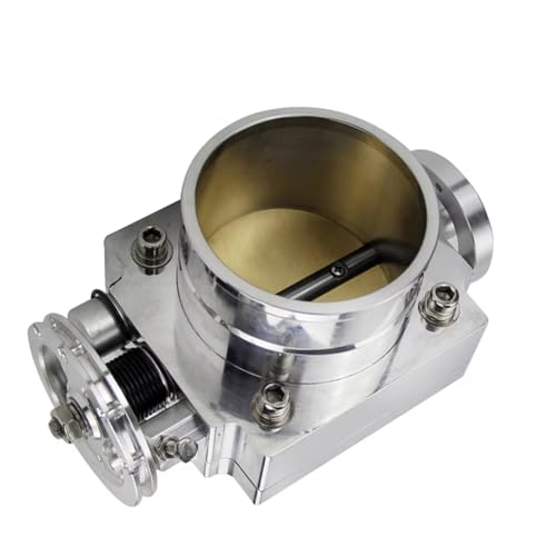 Drosselklappe Drosselklappenstutzen Universal 65MM 70MM 80MM 90MM DROSSELKLAPPENGEHÄUSE ANSAUGKRÜMMER BILLET ALUMINIUM HIGH FLOW(65MM SILVER) von OUVECR
