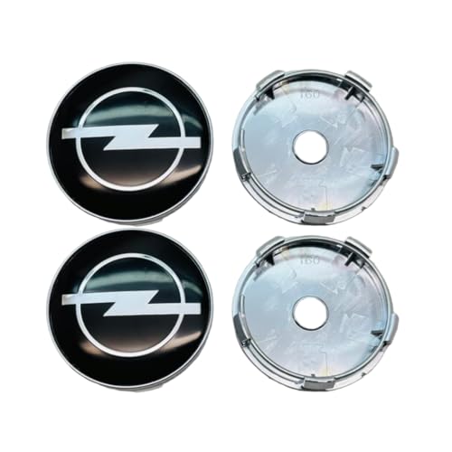OUXVSLJA 4 Stück Center Nabendeckel für Opel Corsa F 2023 2024,radnabenkappen,60mm-C von OUXVSLJA