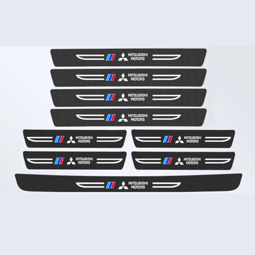 OUXVSLJA 9pcs Auto-Einstiegsleisten Für Mitsubishi Colt 2008-2025,Türschweller Schutzstreifen Auto Türeinstiegsschutz Aufkleber von OUXVSLJA
