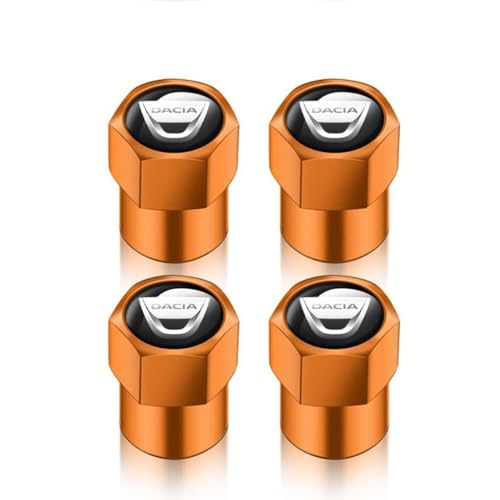 OUXVSLJA Auto Reifen Autoventil Ventilkappen für Dacia Duster Sandero 3/Sandero Stepway Spring Bigster,Wasserdicht Staubdicht Kappe Reifen Ventilkappen, Auto Dekorations Zubehör,B OUXVSLJA Auto Reifen Autoventil Ventilkappen für Dacia Duster Sandero 3/Sandero Stepway Spring Bigster,Wasserdicht Staubdicht Kappe Reifen Ventilkappen, Auto Dekorations Zubehör,B von OUXVSLJA