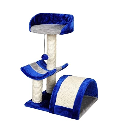 OUYUE Katzenkratzbaum Katzen-Kletterbaum Kratzbaum Mit Kratzunterlage Und Hochsitz-Kätzchen-Aktivitätszentrum Mit Hängendem Ball Katzenkletterbaum OUYUE Katzenkratzbaum Katzen-Kletterbaum Kratzbaum Mit Kratzunterlage Und Hochsitz-Kätzchen-Aktivitätszentrum Mit Hängendem Ball Katzenkletterbaum von OUYUE