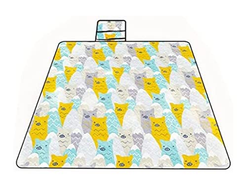 OUYUE Picknickdecke für Barbecue Thicken Beach Blanket Multifunktionale Picknickdecke wasserdichte Und Feuchtigkeitsbeständige Picknickmatte Stranddecke Camping(L) von OUYUE