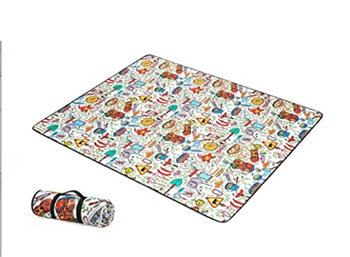 OUYUE Picknickdecke für Barbecue wasserdichte Stranddecke for Den Außenbereich, Tragbare Picknickmatte, Geeignet for Reisen, Strandpartys Stranddecke Camping(C) von OUYUE