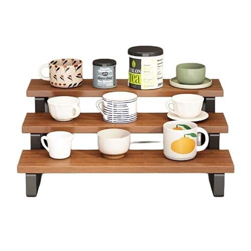 OUYUE Tassenregal Tassenhalter Aufbewahrungsbecherregal Desktop-Esstisch Mehrschichtiges Leiterregal Tassenständer Arbeitsplatte OUYUE Tassenregal Tassenhalter Aufbewahrungsbecherregal Desktop-Esstisch Mehrschichtiges Leiterregal Tassenständer Arbeitsplatte von OUYUE