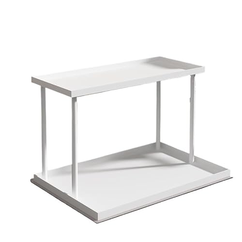 Tassenregal Tassenhalter Doppelschichtiges Becher-Aufbewahrungsregal for das Home Office und den Schreibtisch Tassenständer Arbeitsplatte(35x22x20cm) von OUYUE