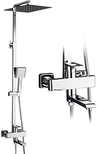Duschset 1 Set Badezimmer-Regendusche Wasserhahn-Set Einhebelmischer mit Handbrause Wandmontierte Badezimmer-Duschsets F2416-F2420 vision von OUZBEM