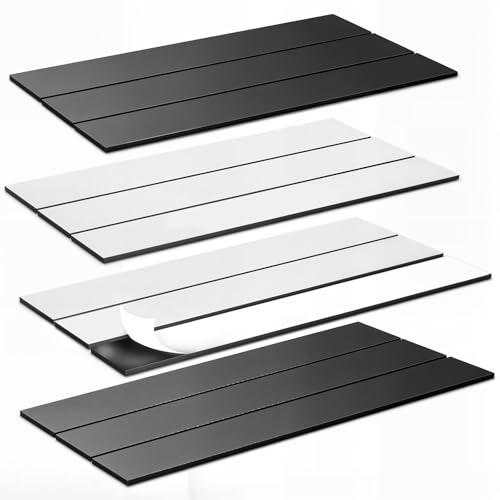 OUZRETUCU Magnetstreifen Selbstklebend Stark, 12 Stück 15cm x 25mm x 2mm Magnetband zum Kleben, Magnet Klebestreifen für Schrank Küche OUZRETUCU Magnetstreifen Selbstklebend Stark, 12 Stück 15cm x 25mm x 2mm Magnetband zum Kleben, Magnet Klebestreifen für Schrank Küche von OUZRETUCU