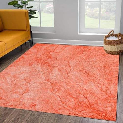OUZUIU Anti-Rutsch-Teppich, Waschbar 3D Druck Abstrakte Bunt Gestreifte Textur Tischsets Schlafzimmerteppich Fußmatten Haushaltsbereich Matte Haustier 40x100cm Carpet von OUZUIU