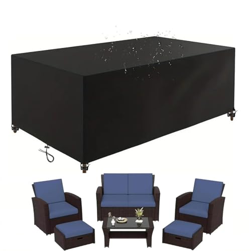 OUZUIU Winter Gartenmöbel Abdeckung Wasserdicht UV-Schutz 250x200x85cm/LxWxH 420D Oxford Gewebe Abdeckplane Abdeckhaube Gartentisch Rechteck Schutz vor Kälte und Regen Für Loungemöbel überzug OUZUIU Winter Gartenmöbel Abdeckung Wasserdicht UV-Schutz 250x200x85cm/LxWxH 420D Oxford Gewebe Abdeckplane Abdeckhaube Gartentisch Rechteck Schutz vor Kälte und Regen Für Loungemöbel überzug von OUZUIU