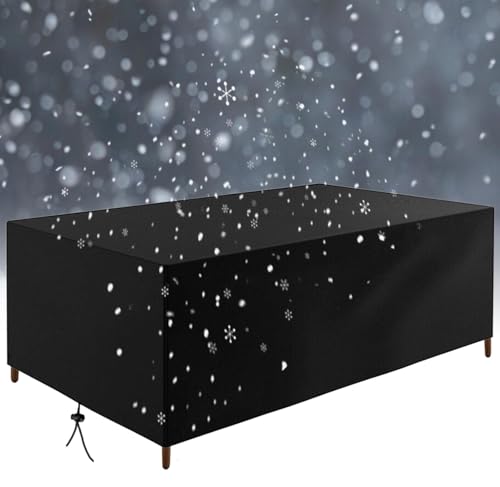 OUZUIU Winter Gartenmöbel Abdeckung Wasserdicht Anti-UV Regenfest Schutz Vor Kälte 75x50x40cm/LxWxH 420d Oxford Gewebe Abdeckplane Abdeckhaube Gartentisch Rechteck Schwarz OUZUIU Winter Gartenmöbel Abdeckung Wasserdicht Anti-UV Regenfest Schutz Vor Kälte 75x50x40cm/LxWxH 420d Oxford Gewebe Abdeckplane Abdeckhaube Gartentisch Rechteck Schwarz von OUZUIU