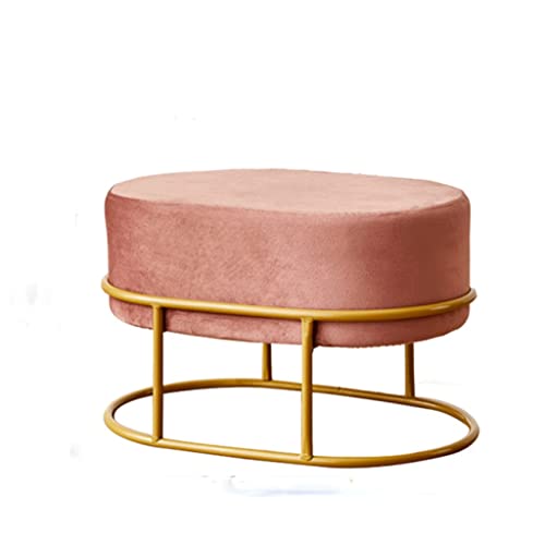 OUZVI Schuhe Wickelhocker Fußhocker, Home Small Bench Footstool Sofa Low Stool Round Stool Internet Celebrity Room Coffee Table Stool von OUZVI