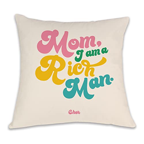 Kissenbezug mit Aufschrift "Mom I Am A Rich Man", feministisches Mädchen Power, dekorative Kissenbezüge, lustiges Geschenk für Büro, Zuhause, Schlafzimmer, Wohnzimmer, Mädchenzimmer, Kissenbezug für Kissenbezug mit Aufschrift "Mom I Am A Rich Man", feministisches Mädchen Power, dekorative Kissenbezüge, lustiges Geschenk für Büro, Zuhause, Schlafzimmer, Wohnzimmer, Mädchenzimmer, Kissenbezug für von OUz