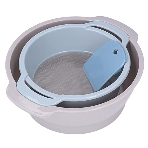 Stapelbares Pollensieb-Set, Tiefes Tablett mit Netz, 4-teilig, Platzsparend, für Küche und Backen Stapelbares Pollensieb-Set, Tiefes Tablett mit Netz, 4-teilig, Platzsparend, für Küche und Backen von OVAQUIXI