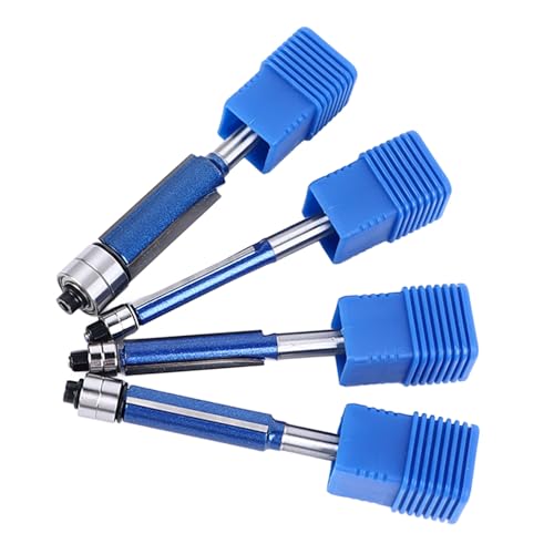 6 Mm Schaft -Top -Doppellager Bündel Bit Bit Set Wea Resistant Gerader Router Werkzeug für Holzbearbeitungsfachleute von OVAQUIXI