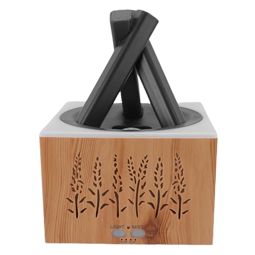 CAMPFIRE Nightlight Luftbefeuchter, Aromatherapieöl Diffusor -Torch -Luftbefeuchter 400 Ml Ruhiger ätherischer Öl Diffusor mit Auto -ST -Off -Timer für Home (EU-Stecker 100-240V) von OVAQUIXI