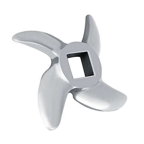 Edelstahl-Fleischwolf-Klingenersatz, Müheloses Zerkleinern von Fleisch, Obst oder Gemüse, Geeignet für Viele Arten von Mühlen, Durchmesser 61 Mm (32#) von OVAQUIXI