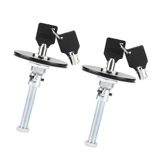 Lock Hood Pin Kit Firma Aluminiumlegierung Motorhaubeerschloss Zur Gewährleistung von Sicherheit und Bequemlichkeit (BLACK) von OVAQUIXI
