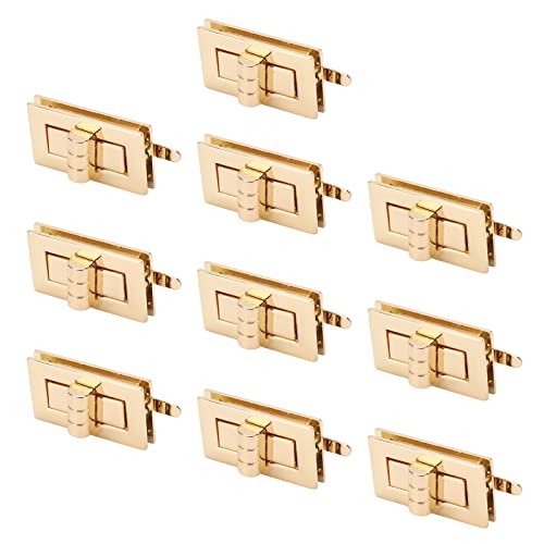 OVAQUIXI 10Sets Klassisches Design Hoher Härte Schloss Verschluss für DIY -Handtaschen, Geldbörsenverschluss für Handwerker OVAQUIXI 10Sets Klassisches Design Hoher Härte Schloss Verschluss für DIY -Handtaschen, Geldbörsenverschluss für Handwerker von OVAQUIXI