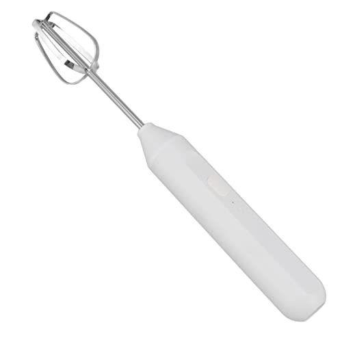 OVAQUIXI 1200 -mAh Batterie Elektrische Handheld Egg Schlägermilch Frother Foamer Mixer, 3 Geschwindigkeiten Küchenwerkzeug für den Heimgebrauch (WHITE) von OVAQUIXI