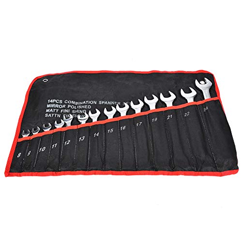 OVAQUIXI 14PCS -Maschinist -Werkzeugkombinationsschlüssel Set, Doppelkopf Reparaturwerkzeugkit mit Kompaktem Design, Vollständige Spezifikationen für den Einfachen Speicherplatz OVAQUIXI 14PCS -Maschinist -Werkzeugkombinationsschlüssel Set, Doppelkopf Reparaturwerkzeugkit mit Kompaktem Design, Vollständige Spezifikationen für den Einfachen Speicherplatz von OVAQUIXI