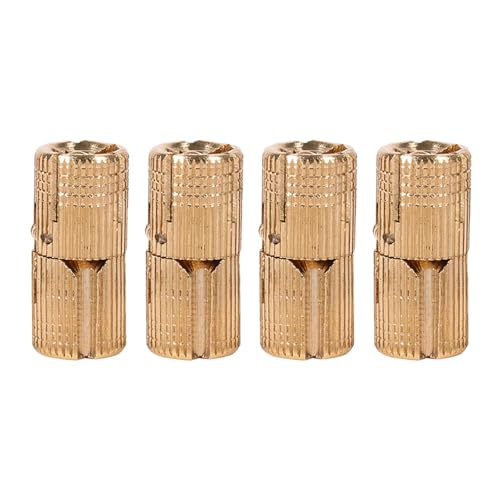 OVAQUIXI 4 Stück/Packung Scharnier Kupfer Versteckt Unsichtbar für Schrankmöbel Arbeitsplatten Projekt 10, 12, 14, 16 Mm (10 mm) von OVAQUIXI